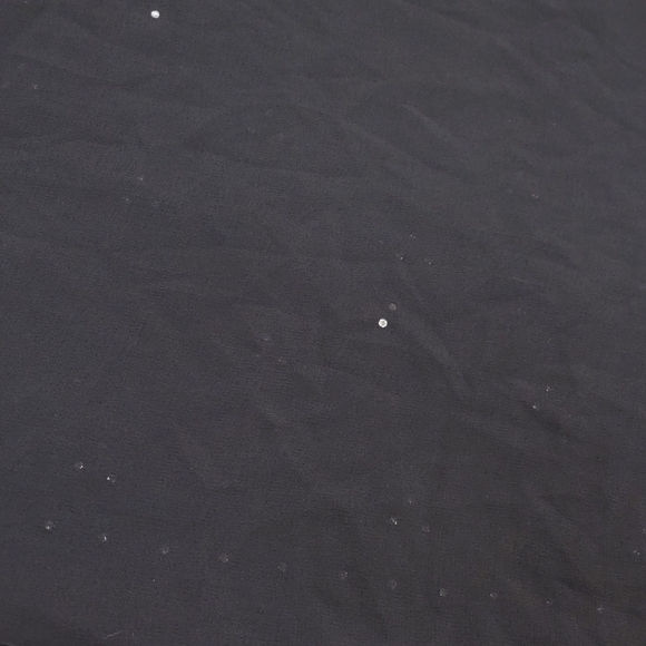 Black Sheer Rhinestone Accented 72" x 21" Scarf - Picture 4 of 5